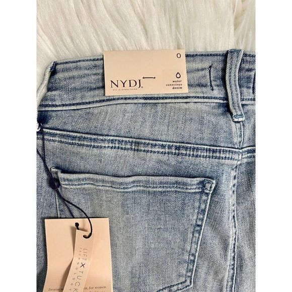 NYDJ Ella Side Seam Slit Denim Shorts Women's Size 0 NWT - Picture 10 of 10